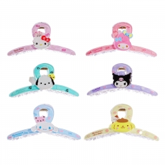 17 Styles Sanrio Kuromi Hello Kitty My Melody Cartoon Anime Acrylic Hair Claw Clip