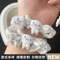 10 Styles Sanrio My Melody Kuromi Cartoon Anime Small Band Hair Rope Bracelets