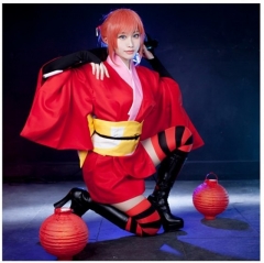 跨境外贸日系动漫服银魂吉原神乐和服cosplay女套装过膝袜速卖通