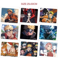 25*30cm 13 Styles Naruto Cartoon Anime Mouse Pad