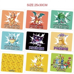 25*30cm 21 Styles Pokemon Cartoon Anime Mouse Pad