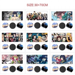 30*70cm 10 Styles Demon Slayer: Kimetsu no Yaiba Cartoon Anime Mouse Pad