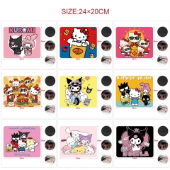 20*24cm 5pcs/set 12 Styles Sanrio Cartoon Anime Mouse Pad
