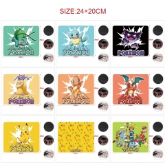20*24cm 5pcs/set  21 Styles Pokemon Cartoon Anime Mouse Pad