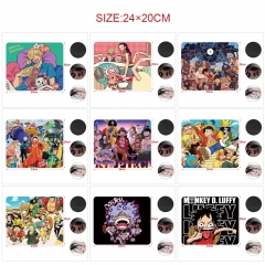 20*24cm 5pcs/set 21 Styles One Piece Cartoon Anime Mouse Pad