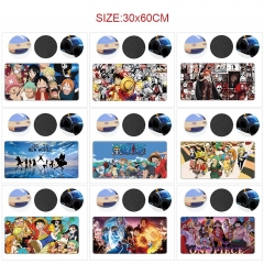 30*60cm 10 Styles One Piece Cartoon Anime Mouse Pad