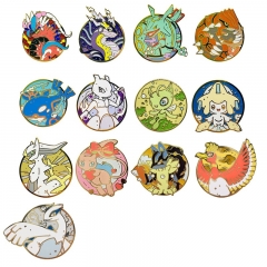 13 Styles Pokemon Cartoon Pin Anime Alloy Brooch