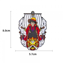 海贼王西装路飞金属胸针 动漫书包徽章pins