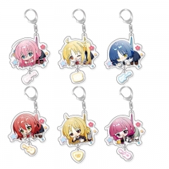 6 Styles Bocchi the Rock! Cartoon Anime Acrylic Keychain