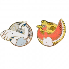 2 Styles Pokemon Cartoon Pin Anime Alloy Brooch