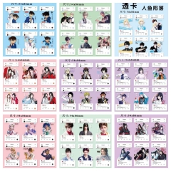 8.6*5.4cm 6pcs/set 17 Styles Bungo Stray Dogs Haikyuu Detective Conan Cartoon Anime PVC Cards