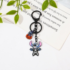 2 Styles Lilo & Stitch Cartoon Anime Alloy Keychain