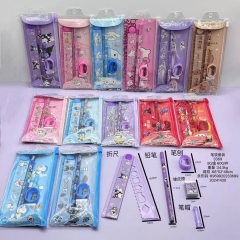 10套）史迪仔卡皮巴拉布布收纳袋文具套装铅笔橡皮学生文具组合礼品物