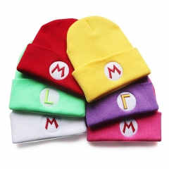11 Styles Super Mario Bro Unisex Cartoon Anime Knitted Hat
