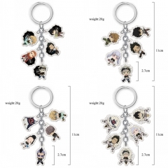 5 Styles Black Clover Anime Multiple Dropped Acrylic Keychain