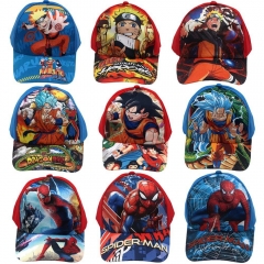31 Styles Dragon Ball Z Spider-Man Naruto Lilo & Stitch Cartoon Pattern Cap Anime Sports Baseball Cap