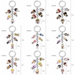 9 Styles JoJo's Bizarre Adventure Anime Multiple Dropped Acrylic Keychain