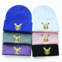 9 Styles Pokemon Fashion Unisex Cartoon Cap Anime Knitted Hat