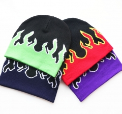 4 Styles Flame Fashion Unisex Cartoon Cap Anime Knitted Hat