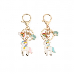 2 Styles Unicorn Cartoon Anime Alloy Keychain
