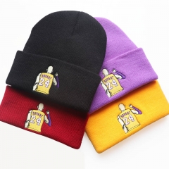4 Styles NBA Star Kobe Bryant Fashion Unisex Cartoon Cap Anime Knitted Hat