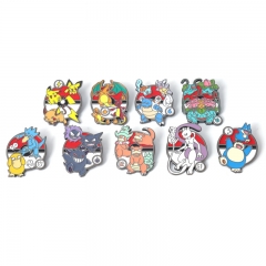 9 Styles Pokemon Cartoon Anime Alloy Brooch Pin Badge