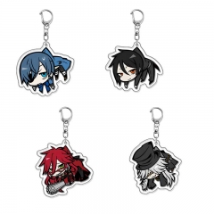 4 Styles Kuroshitsuji/Black Butler Cartoon Anime Acrylic Keychain