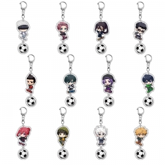 12 Styles Blue Lock Cartoon Anime Acrylic Keychain