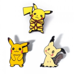 2 Styles Pokemon Cartoon Anime Alloy Brooch Pin Badge