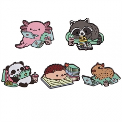 4 Styles Animal Moon Anime Cartoon Anime Alloy Pin Brooch