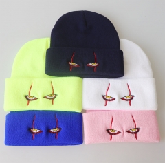 10 Styles Pennywise Scary Eyes Fashion Unisex Cartoon Cap Anime Knitted Hat