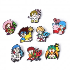 8 Styles Digital Monster/Digimon Adventure Cartoon Anime Alloy Brooch Pin Badge
