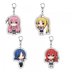 4 Styles Bocchi the Rock! Cartoon Anime Acrylic Keychain