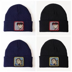 4 Styles Street Fighter Fashion Unisex Cartoon Cap Anime Knitted Hat