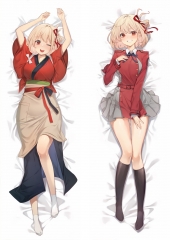2 Sizes Lycoris Recoil Cartoon Sexy Girls Square Anime Pillow Case