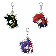 3 Styles Ranma One Half Cartoon Anime Acrylic Keychain