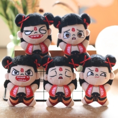 13CM 10 Styles Ne zha Cartoon Anime Plush Toy Pendant