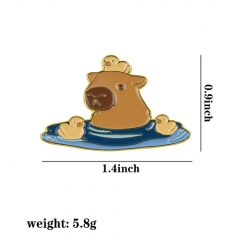 Capybara Anime Cartoon Anime Alloy Pin Brooch