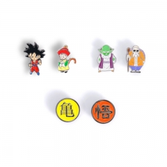 日系动漫卡通七龙珠悟空悟饭悟亀字合金滴胶铜马针铜卡帽徽章胸针