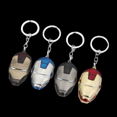 4 Styles Iron Man Cartoon Anime Alloy Keychain