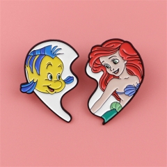 The Little Mermaid Anime Alloy Pin Brooch
