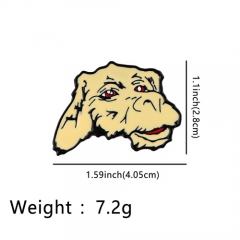卡通龙头 胸章合金滴油胸针徽章跨贸热销服装背包饰品配饰别针
