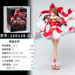 40CM Touhou Project Hakurei Reimu Sexy Girl PVC Anime Figure