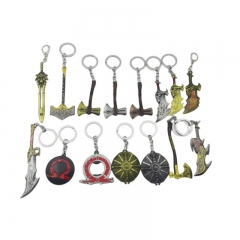17 Styles God Of War Cartoon Anime Alloy Keychain