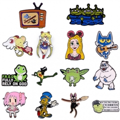 12 Styles Disney Anime Alloy Pin Brooch