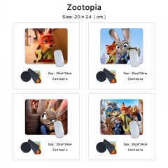 20*24cm 19 Styles Zootopia Cartoon Anime Mouse Pad