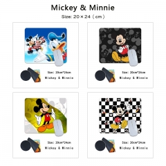20*24cm 13 Styles Mickey Minnie Mouse Cartoon Anime Mouse Pad