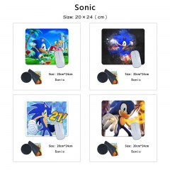 20*24cm 10 Styles Sonic the Hedgehog Cartoon Anime Mouse Pad