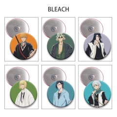 12 Styles 58mm Bleach Cartoon Anime Tinplate Brooch Refrigerator Magnet