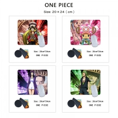 20*24cm 9 Styles One Piece Cartoon Anime Mouse Pad